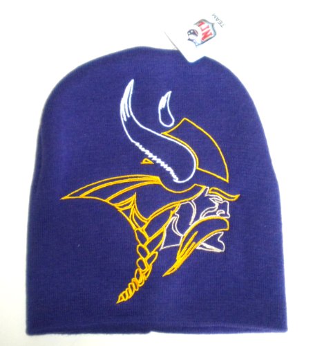 Minnesota Vikings NFL Large Logo Beanie Toque Skull Hat