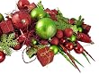 125-Piece Club Pack of Shatterproof Fanciful Red & Kiwi Christmas Ornaments