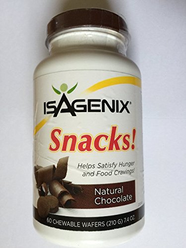 Isagenix Snacks! Natural Chocolate. 60 Chewable Wafers.7.4 OZ