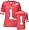 Wisconsin Badgers -No. 1- Red Replica Football Jersey - Medium
