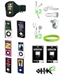 19-piece FULL ACCESSORY BUNDLE LEATHER SKIN CASE CAR HOME WALL CHAGER KIT for Apple iPod Nano 5G 5th Generation