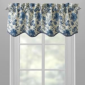 Amazon.com: Waverly Blue Felicity Felicite Scallop Floral Window