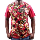 CHRISITAN AUDIGIER Ed Hardy Flying Grenades Mens Platinum T-Shirt