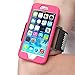 iPhone 6 Plus Armband, SUPCASE Apple iPhone 6 Plus Armband 5.5 inch Easy Fitting Sport Running Armband with Premium Flexible Case Combo for iPhone 6 Plus Case (Magenta), Not Fit iPhone 6 4.7 inch