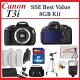 Canon EOS Rebel T3i Digital SLR Camera + SSE Best Value T3i SLR Starter Package