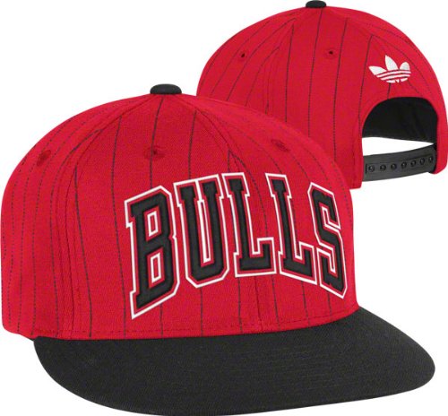 Chicago Bulls adidas Originals Red Buzzer-Beater Flat Brim Snapback Adjustable Hat