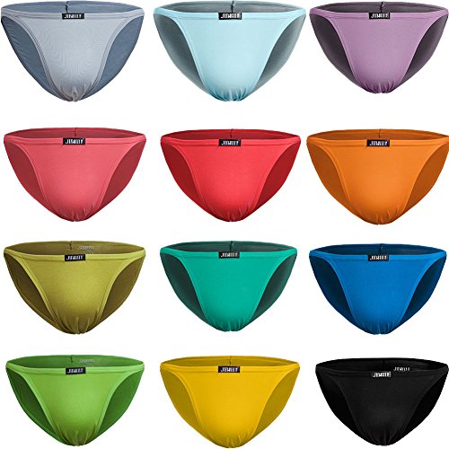JINSHI Men's Soft Bamboo Fiber Bikinis Briefs