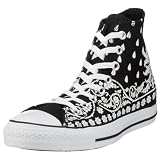 Converse All Star Adult Bandana Hi Black/White 105768 10 UK