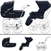 Inglesina SYSTM11MAR Classica Pram and Seat with Raincover - Navy