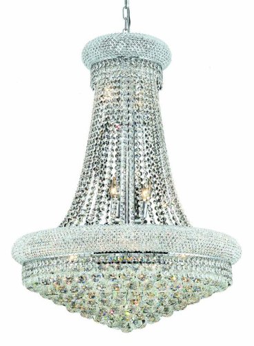 Best Buy Elegant Lighting 1800D28C/EC Primo Collection 14-Light Hanging Fixture Elegant Cut Crystals with Chrome Finish