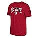 NCAA North Carolina State Wolfpack Men's Deadstock Arch Tri-Blend Short Sleeve Tee, Large, Power Red Heathered