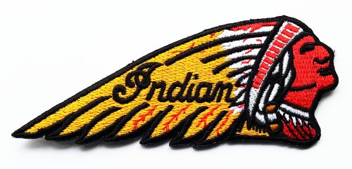 Indian Motorcycles Patches 11x4.5 Cm Sew/iron on Patch to Cloth, Jacket, Jean, Cap, T-shirt and Etc. 0