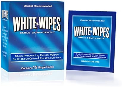 White Wipes - Teeth Whitening Wipes Designed for Coffee and Red Wine Lovers