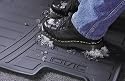 Honda Civic 2 Door Coupe or 4 Door Sedan Front Black All Weather All Season Rubber Floor Mats - fits model years 2001 2002 2003 2004 and 2005 - set of 2 front mats