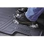 Honda Civic 2 Door Coupe or 4 Door Sedan Front Black All Weather All Season Rubber Floor Mats - fits model years 2001 2002 2003 2004 and 2005 - set of 2 front mats