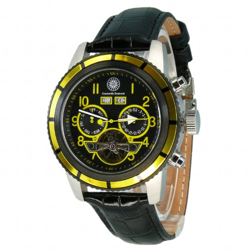 Constantin Durmont Herren-Armbanduhr XL Pueblo AnalogAutomatik Leder CD-PUEB-AT-LT-STYL-BK Preisvergleich