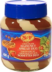 "DUO SPREAD" (Chocolate) "GERMANY", Packaged in Plastic Jar, 400g. "S&F"