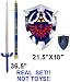 THE Legend of Zelda Real Master Sword and Shield Set Costume Link Hylian