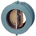 NIBCO NLN500T Cast Iron Check Valve, Inline, Twin Disc, Class 125, Buna-N Nitrile Rubber Seat, 14" Wafer
