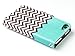 ULAK Colorful Synthetic PU Leather Wallet Type Magnet Design Flip Case Cover for Apple iPod Touch 6 5th Generation (Follow The Sky)