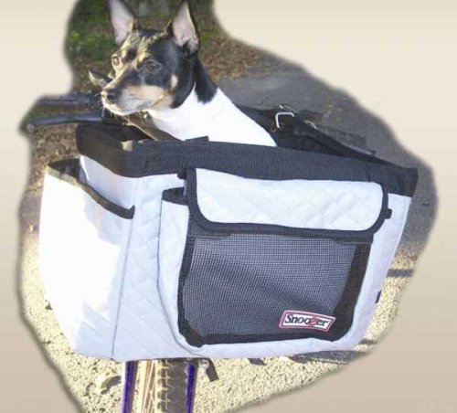 Snoozer Pet Bicycle Basket Black Grey