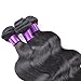 Queen Plus Hair 7A Brazilian Virgin Hair, Lace Frontal Closure (13*4 ) with 3 Bundles ,Body Weave Natural Color Weft, Shedding&Tangle Free
