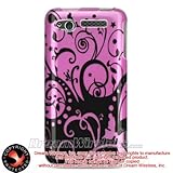 HTC MERGE-ADR6325 CRYSTAL CASE PURPLE W/ BLACK SWIRL