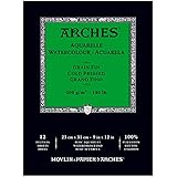 CANSON Arches Cold Press Watercolor 9" x 12" Pad, 12 Sheets