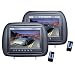 Pyle PL71PHB Headrest Pair with Built-in 7-Inch TFT-LCD Monitors (Black)