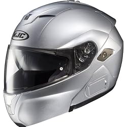HJC Metallic Men's Sy-Max III Sports Bike Motorcycle Helmet - CR Silver