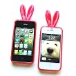 Bunny Crystal Diamond Skin Case for Apple iPhone 4 & 4S, Light Pink