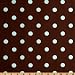 54'' Wide Premier Prints Polka Dot Brown/French Blue Fabric By The Yard