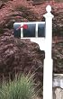 White PVC Mailbox Post MB-1 [CAPITOL CITY LUMBER]