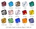 LK-Crafts Wholesale Lot 1500pcs Bicone (Similar Cut #5328/5301) 4mm Crystal Beads 15 Colors with Storage Box. #1