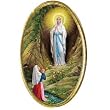 Car Visor Clip - Our Lady of Lourdes - 1.75"x1.0" - Clip on