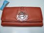 Kathy Van Zeeland Pumpkin Basic Instinct Clutch Wallet