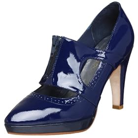 Laura Brandon Patek Pump - Free Overnight Shipping & Return Shipping: Endless.com :  blue platform pump heel
