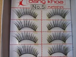 Model 21 Lashes High End No 5, 5A, 5B, 5+glitter, 5purple or 5blue False Fake Eyelashes 10 Pairs