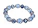 Bracelet - B296 - Metallic Fire Polished Glass and