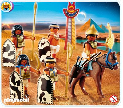 Childrens Toyshop  Toys : Playmobil Egyptian 4245 Egyptian Soldiers - 2008