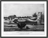 Historic Print (L): [Egyptian antiquities in the Sudan]: Colossal statue in the Island of Argo