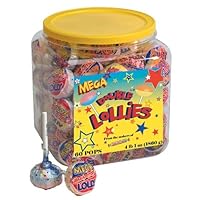 Ce De Candy Mega Smarties Lollies (60 Pops Per Tub)