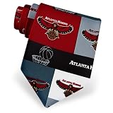 NBA Atlanta Hawks - Block and Play by NBA black polyester ties