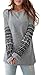 POGTMM Women's Long Sleeve Geometric Print Fleece Pullover Hoodied Sweatshirt Tops