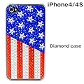 ダイヤモンドケース for iPhone アメリカシリーズ  アメリカ柄 ブルー