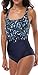 Charmleaks Women's High Neck One Piece Bathing Swimsuits Swimwear Rash Guard Suits