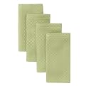 Classic Home Basketweave Napkins Set of 4 - Green (20x20")