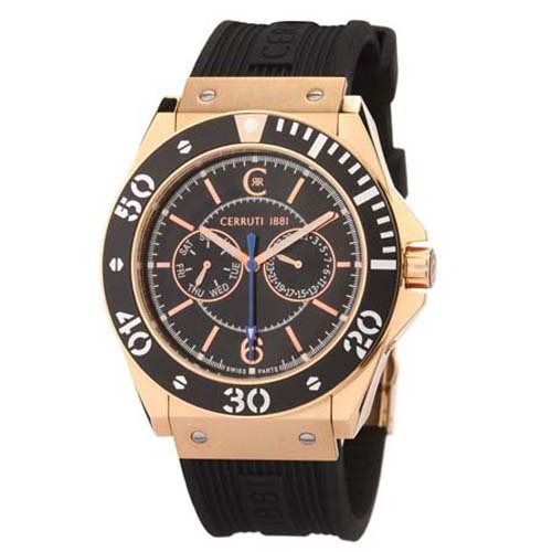 Cerruti Herren-Armbanduhr Multi Function 3 ATM CRA014D224H
