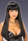 Sexy Long Black Straight Cher Halloween Costume Wig