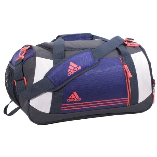 adidas Women's Squad Duffel Bag Blast Purple/Pink Zest 10 3/4 x 20 x 9
